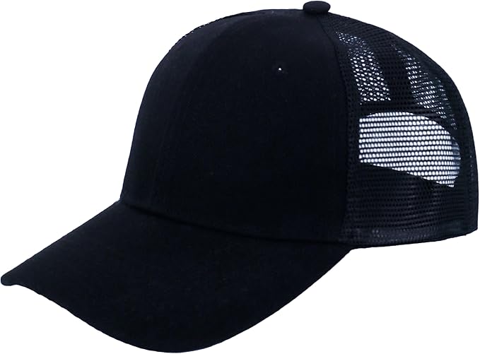 Custom Trucker Baseball Cap with Leather Engraved Patch