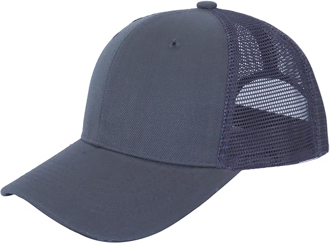 Custom Trucker Baseball Cap with Leather Engraved Patch